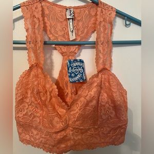 Free people intimately bralette - salmon color.